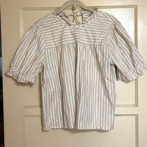 Madewell Ruffle Neck Top